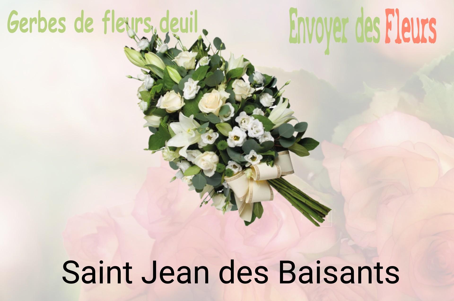 Gerbe de fleurs de deuil livrée à Saint-Jean-des-Baisants